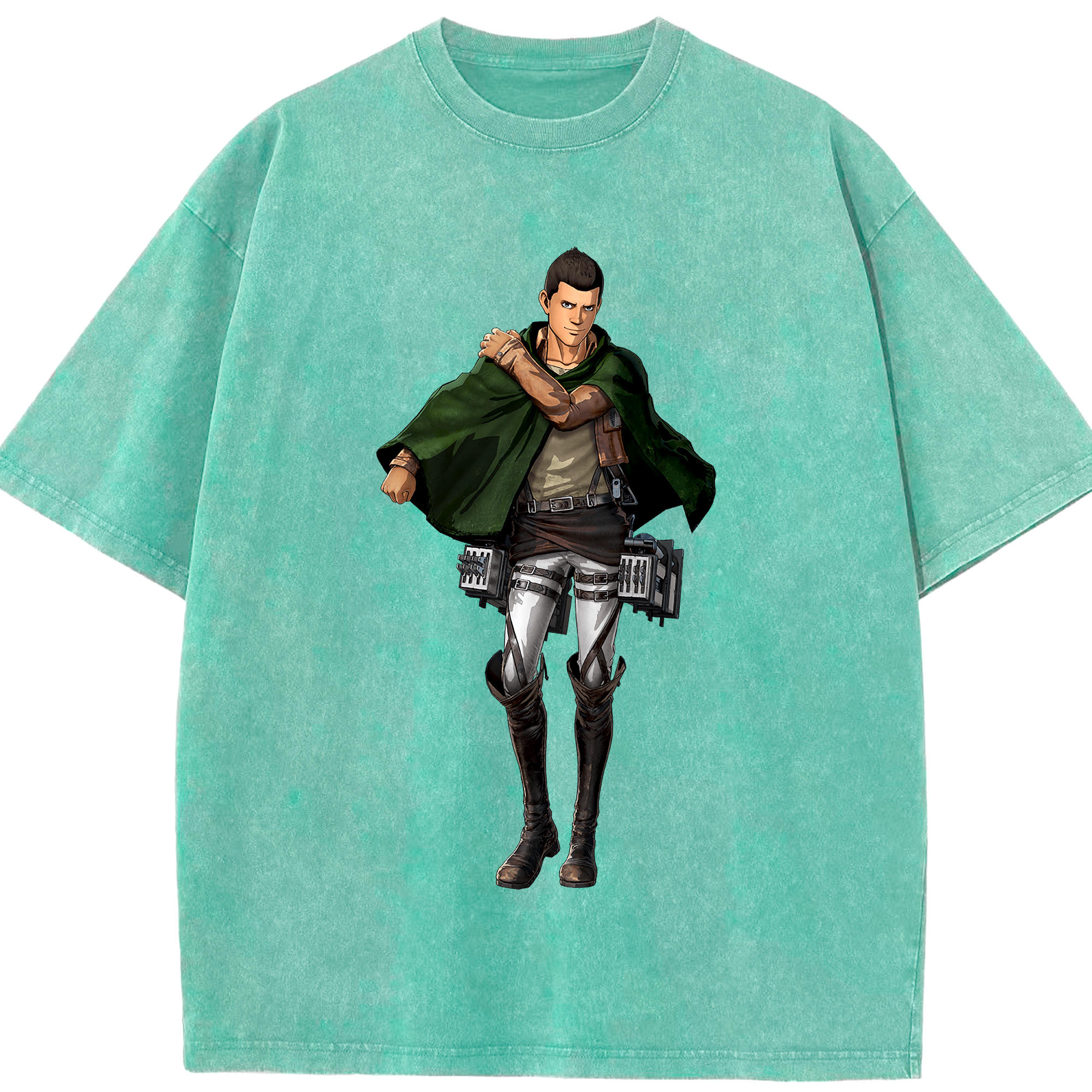 （画像用） 進撃の巨人 Attack on Titan 綿100% ヴィンテージ風 半袖Tシャツ（フロントプリント）